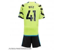 Arsenal Declan Rice #41 Segunda Equipación Niños 2023-24 Manga Corta (+ Pantalones cortos)